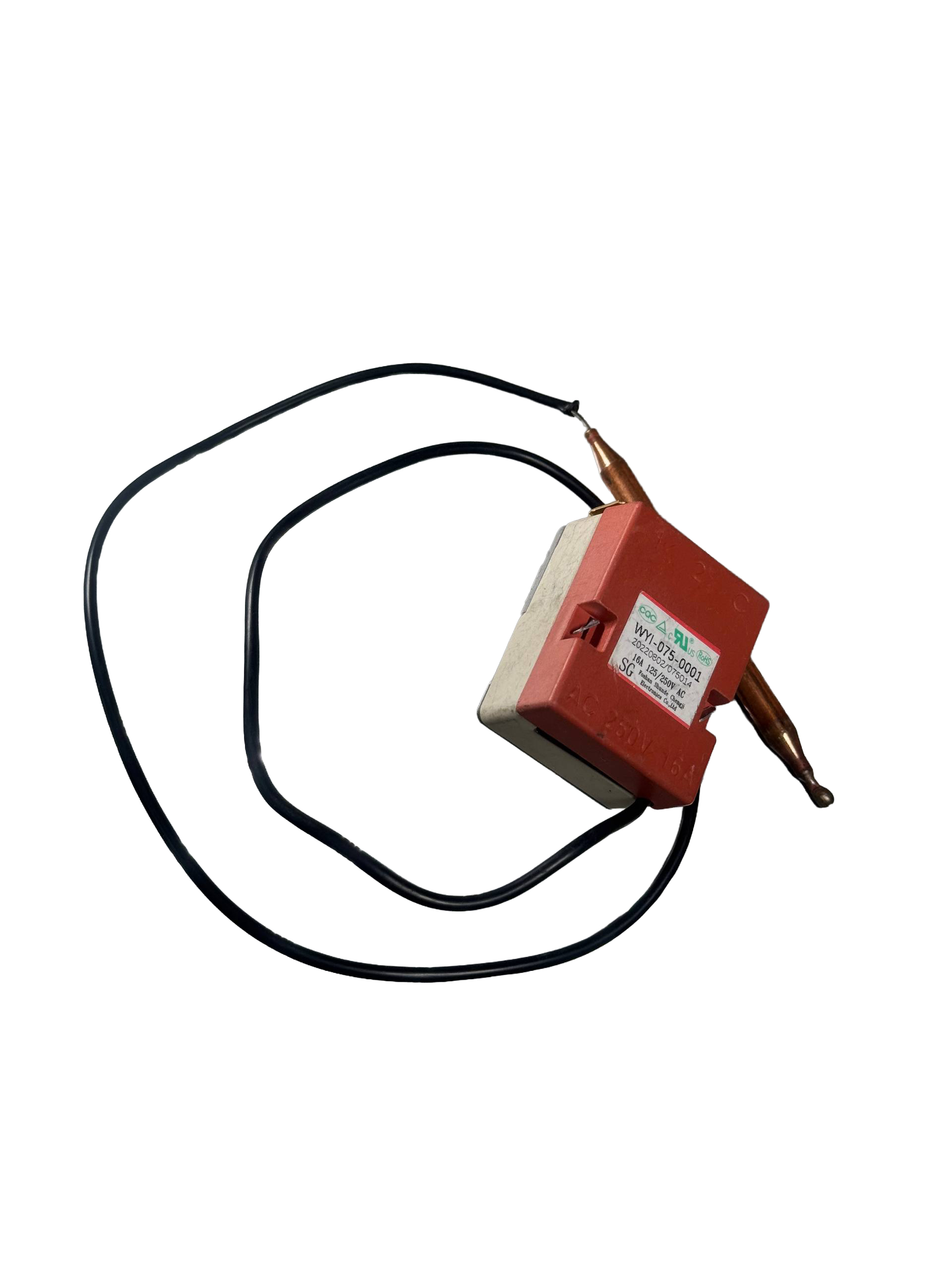 Термостат 220V 20A 75*С (FLAT) GROSSETO