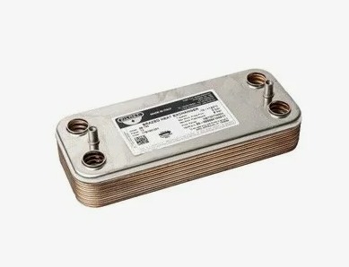 Теплообменник ГВС 14 пл, 148 мм, Ariston Uno, Beretta, Electrolux, FB turbo, Ferroli, Fondital (ERA)